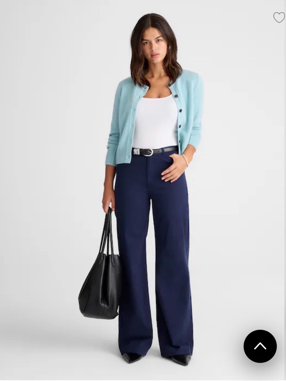 Madewell Navy Wide-Leg Trousers |NWOT | 30R